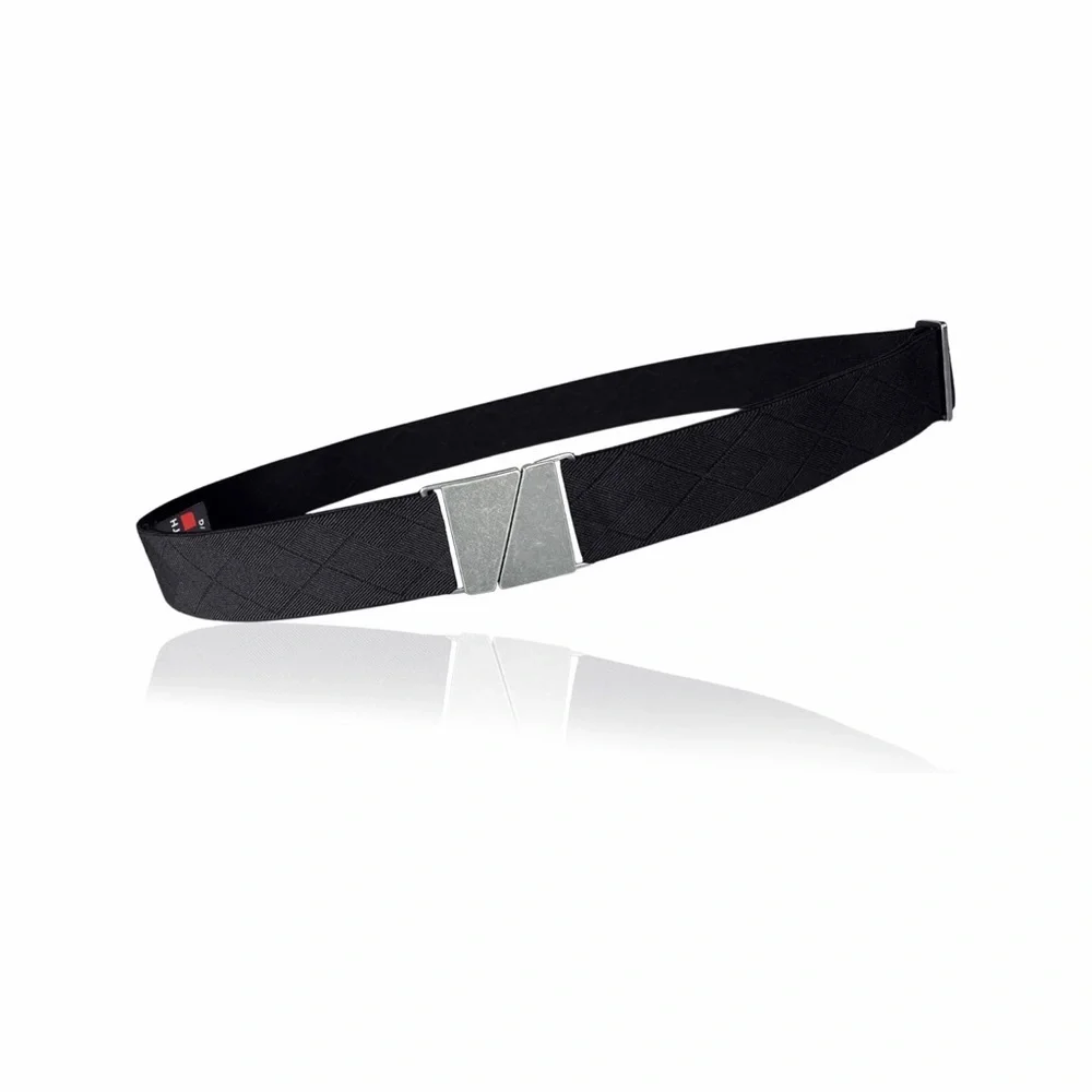 Truth Belts Elastic Flat Adjustable Belt XL 40in - 44in Black